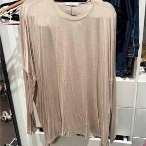 TALULAH Beige Long Sleeve Top